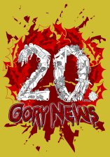 GORY NEWS magazine side cover Issue 20  2004