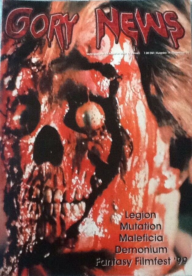 GORY NEWS magazine cover Issue 14  December 1999