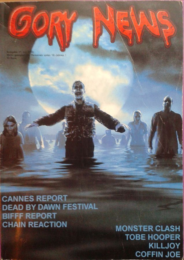 GORY NEWS magazine side cover Issue 21  July 2005