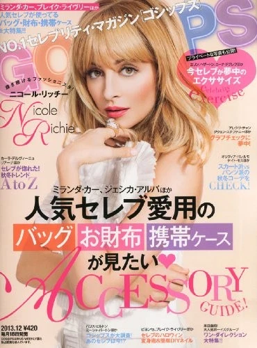 GOSSIPS magazine side cover  December 2013