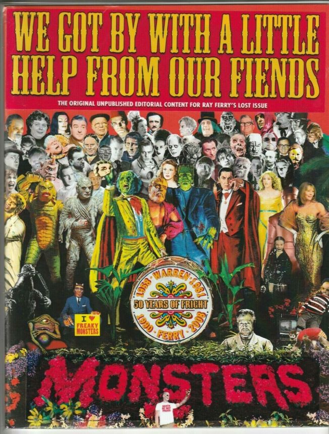 WE GOT BY WITH A LITTLE HELP FROM OUR FIENDS magazine side cover January/February/March 2011