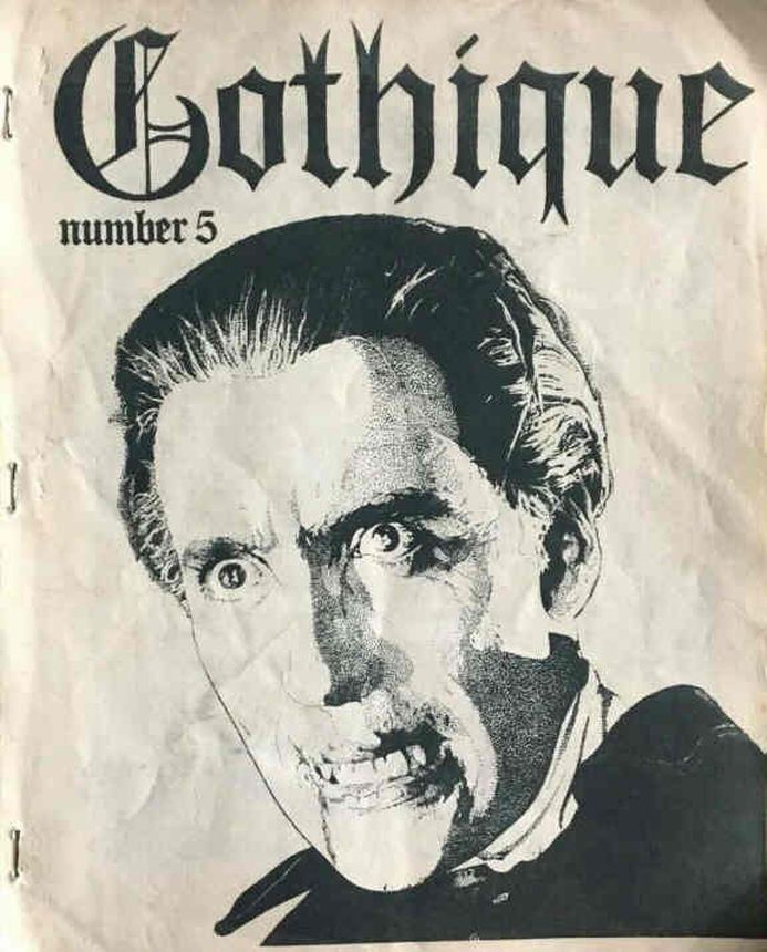 GOTHIQUE magazine side cover Issue 5 August 1966