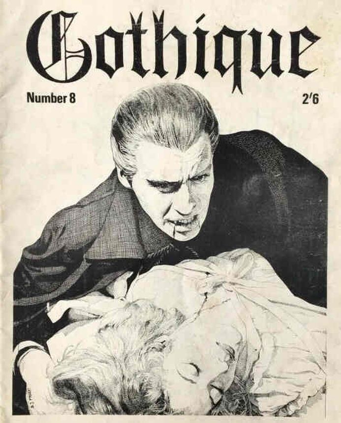 GOTHIQUE magazine side cover Issue 8 October 1968