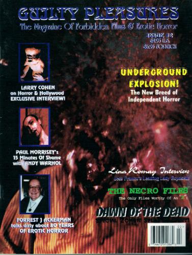 GUILTY PLEASURES magazine side cover Issue 2 Summer 1997