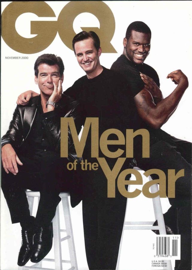 GENTLEMENS QUARTERLY magazine side cover November 2000