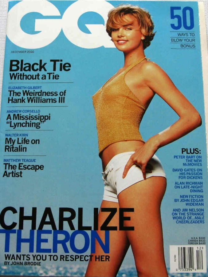 GENTLEMENS QUARTERLY magazine side cover December 2000