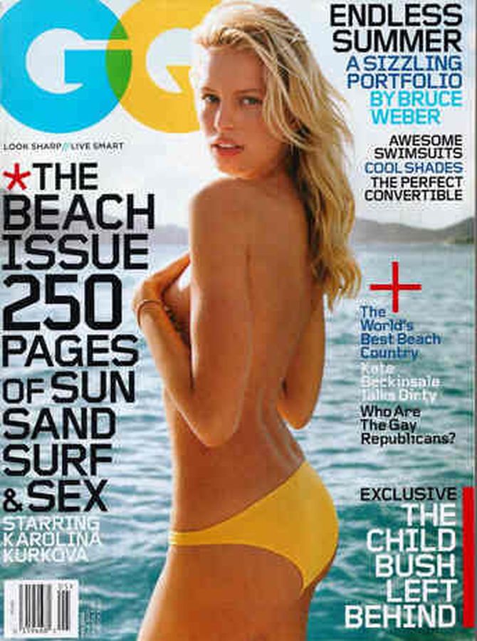 GENTLEMENS QUARTERLY magazine side cover May 2004