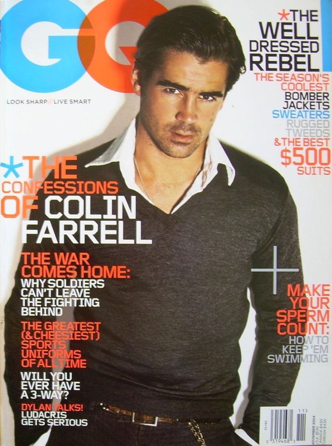 GENTLEMENS QUARTERLY magazine side cover November 2004