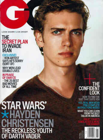 GENTLEMENS QUARTERLY magazine side cover May 2005
