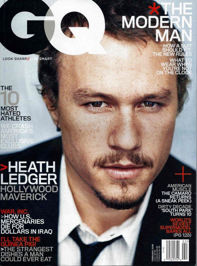 GENTLEMENS QUARTERLY magazine side cover February 2006