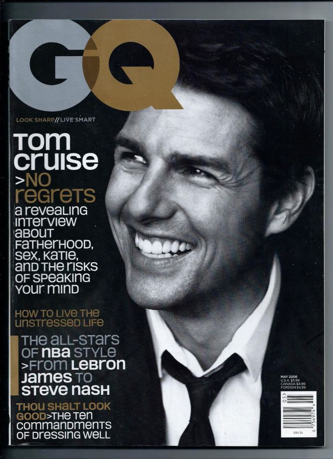 GENTLEMENS QUARTERLY magazine side cover May 2006