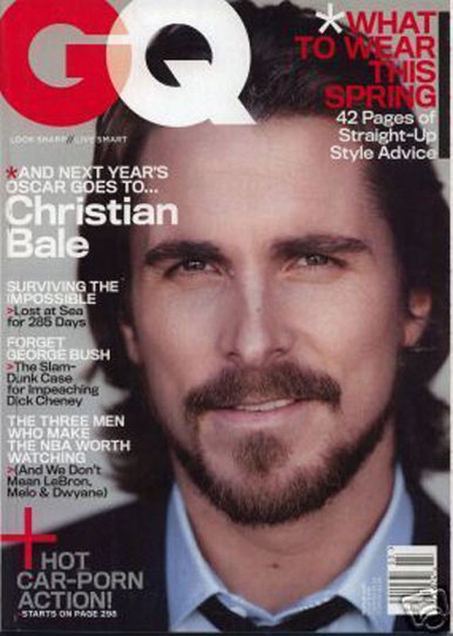 GENTLEMENS QUARTERLY magazine side cover March 2007