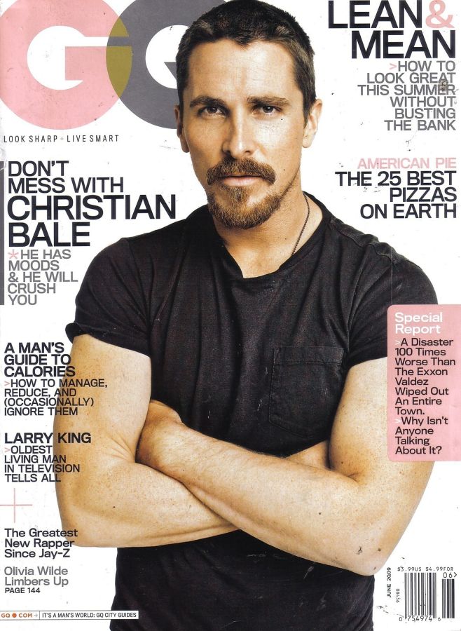 GENTLEMENS QUARTERLY magazine side cover June 2009