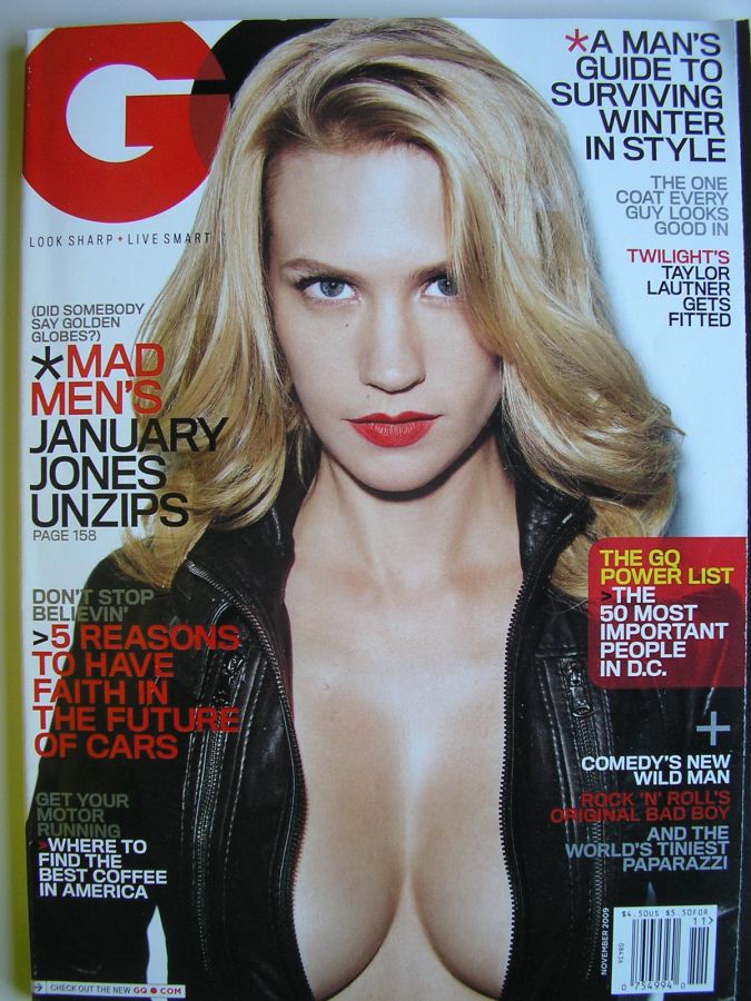 GENTLEMENS QUARTERLY magazine side cover November 2009