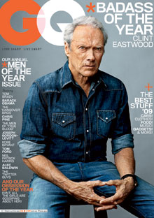 GENTLEMENS QUARTERLY magazine side cover December 2009