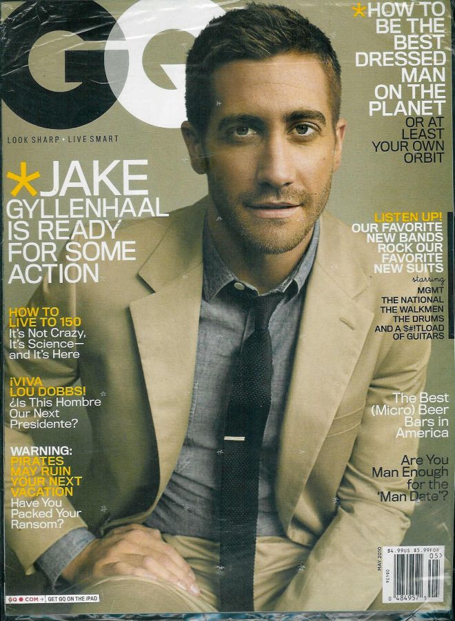 GENTLEMENS QUARTERLY magazine side cover May 2010