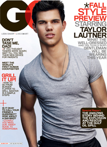 GENTLEMENS QUARTERLY magazine side cover July 2010