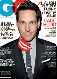 GENTLEMENS QUARTERLY magazine side cover August 2010