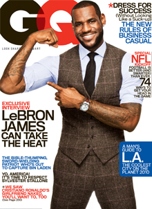 GENTLEMENS QUARTERLY magazine side cover September 2010