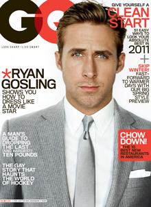 GENTLEMENS QUARTERLY magazine side cover January 2011