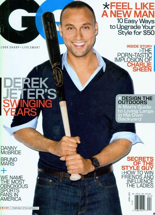 GENTLEMENS QUARTERLY magazine side cover April 2011