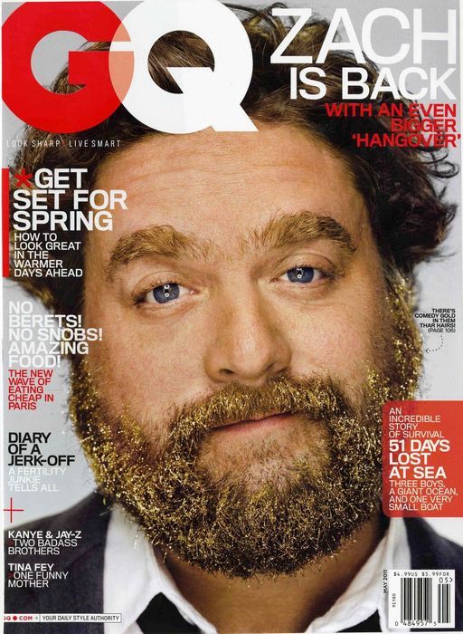 GENTLEMENS QUARTERLY magazine side cover May 2011