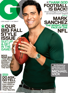 GENTLEMENS QUARTERLY magazine side cover September 2011