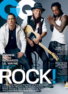 GENTLEMENS QUARTERLY magazine side cover November 2011
