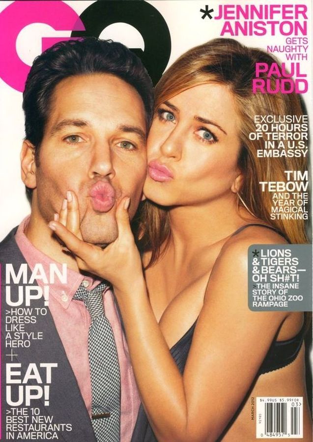 GENTLEMENS QUARTERLY magazine side cover March 2012