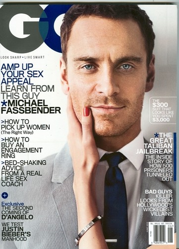 GENTLEMENS QUARTERLY magazine side cover June 2012