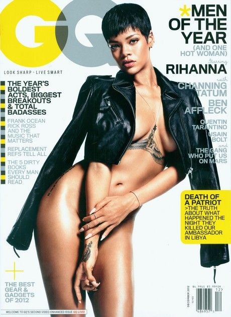 GENTLEMENS QUARTERLY magazine side cover December 2012