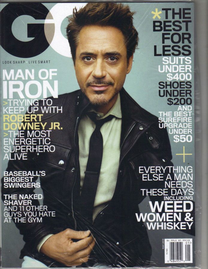 GENTLEMENS QUARTERLY magazine side cover May 2013