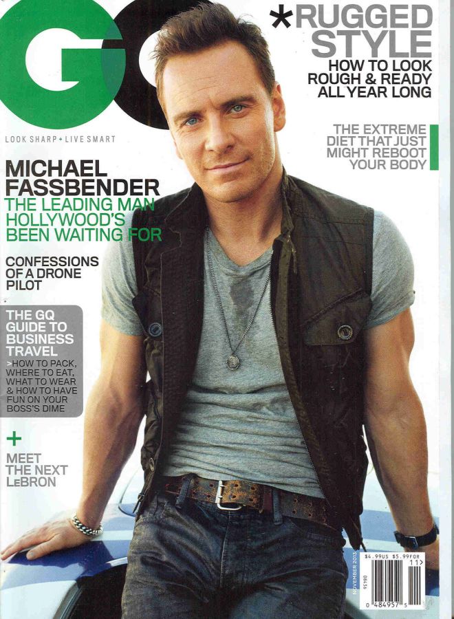 GENTLEMENS QUARTERLY magazine side cover November 2013