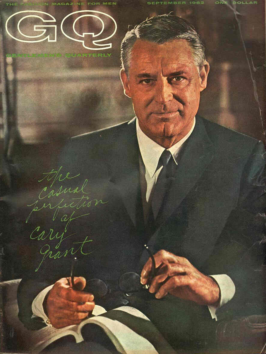 GENTLEMENS QUARTERLY magazine side cover September 1962
