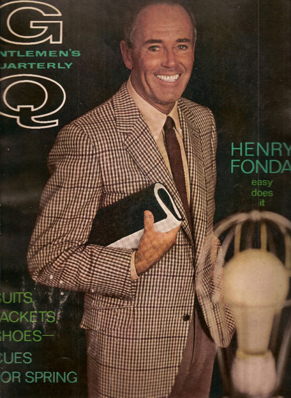 GENTLEMENS QUARTERLY magazine side cover March 1965