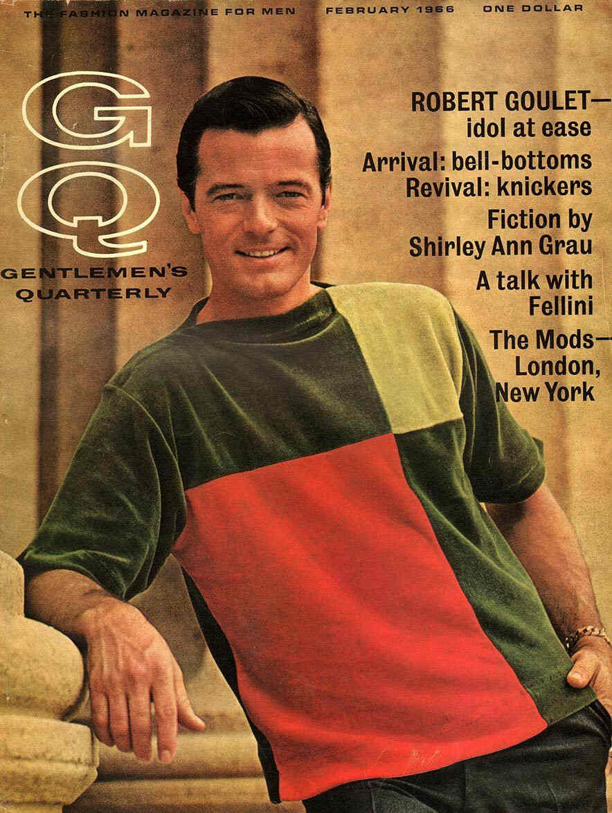 GENTLEMENS QUARTERLY magazine side cover February 1966