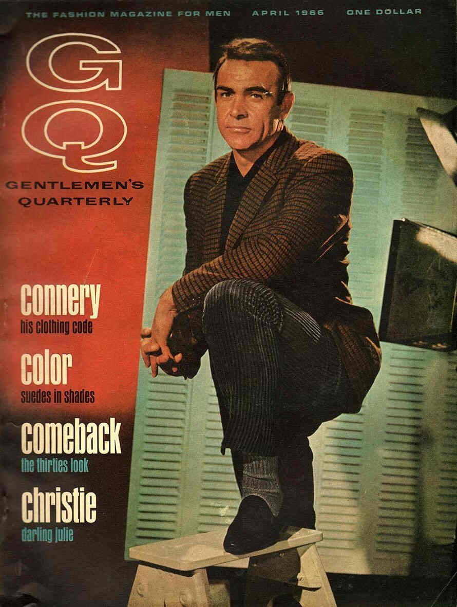 GENTLEMENS QUARTERLY magazine side cover April 1966