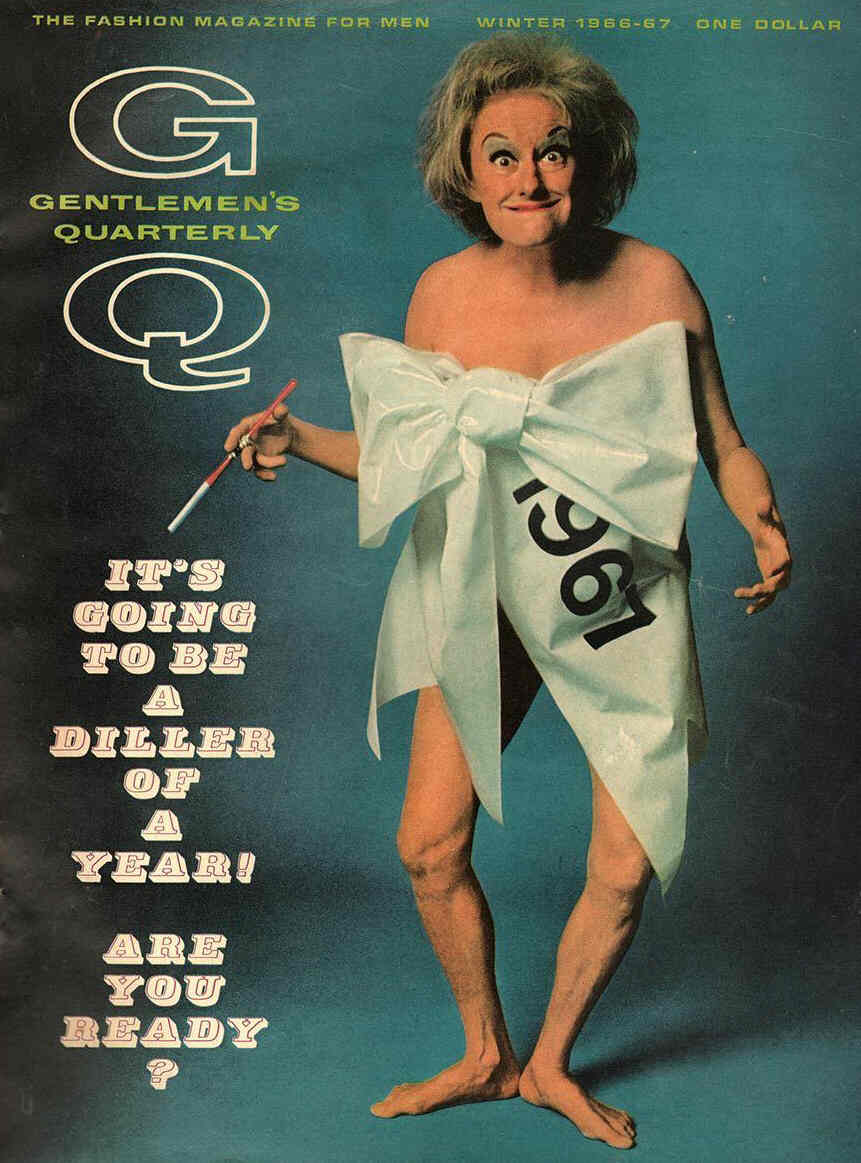 GENTLEMENS QUARTERLY magazine side cover Winter 1966