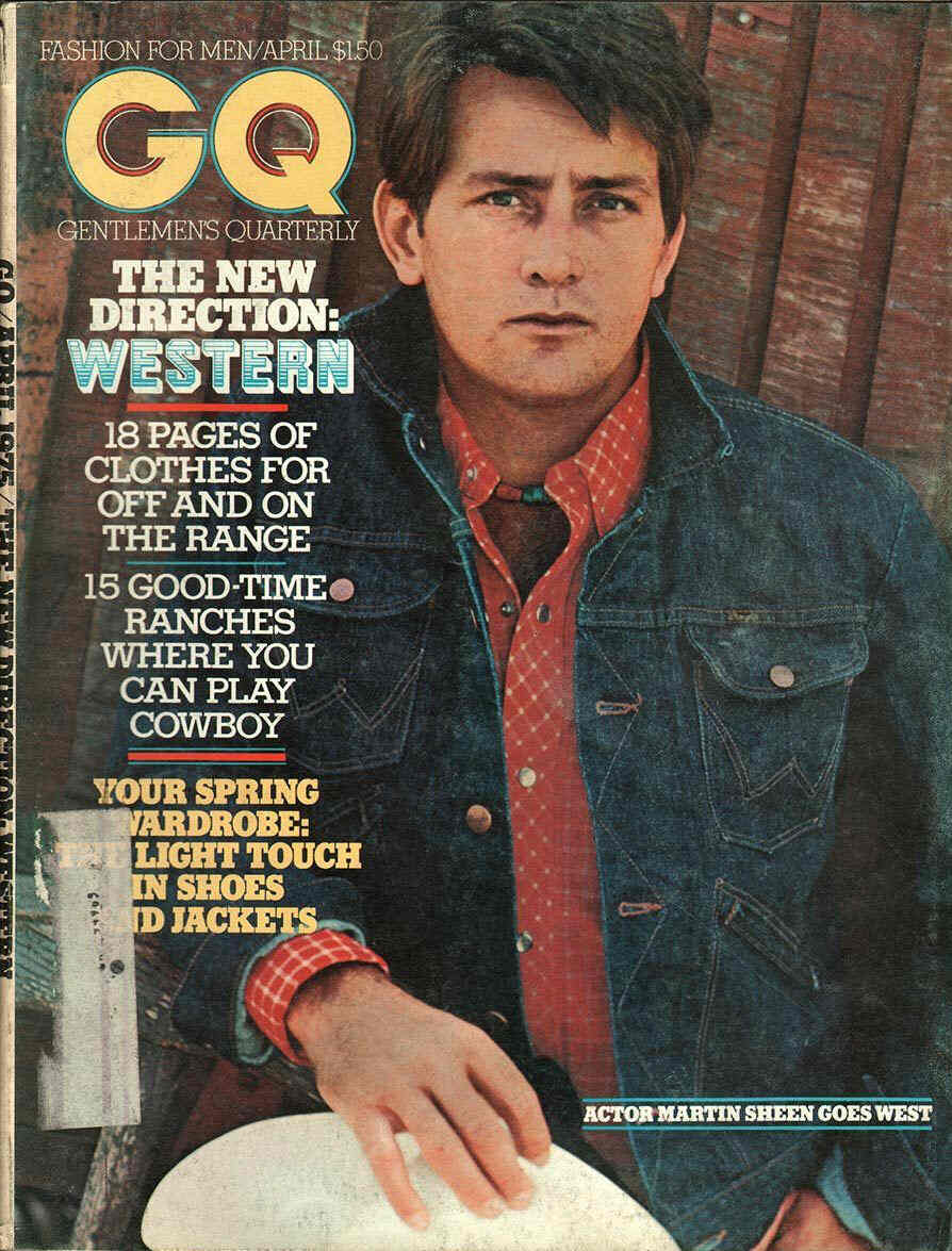 GENTLEMENS QUARTERLY magazine side cover April 1975