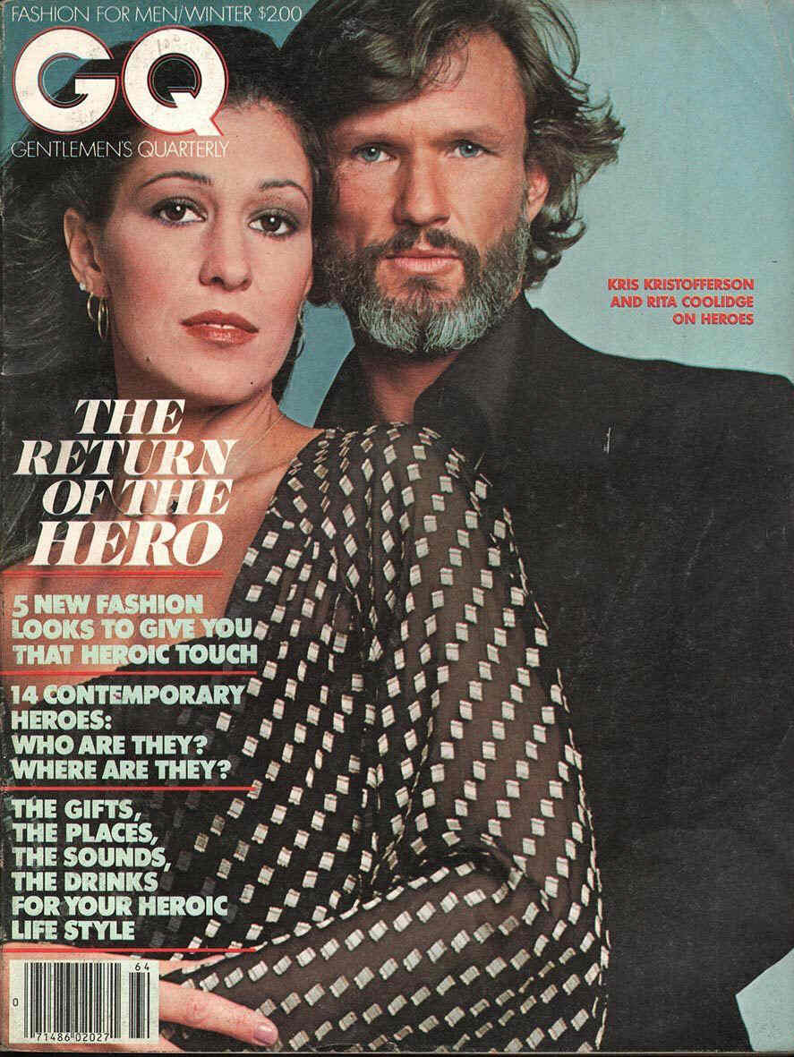 GENTLEMENS QUARTERLY magazine side cover Winter 1977