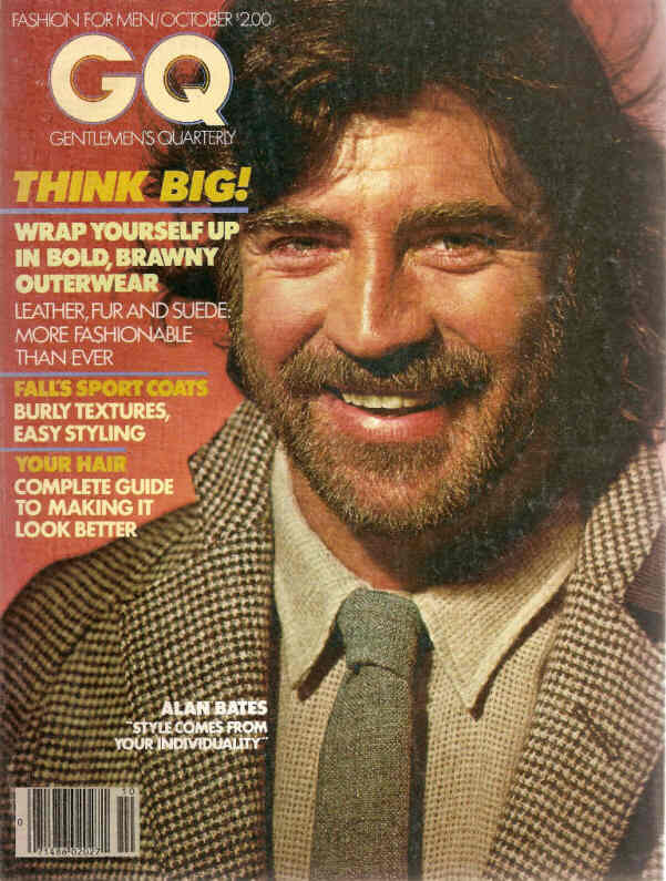 GENTLEMENS QUARTERLY magazine side cover October 1978