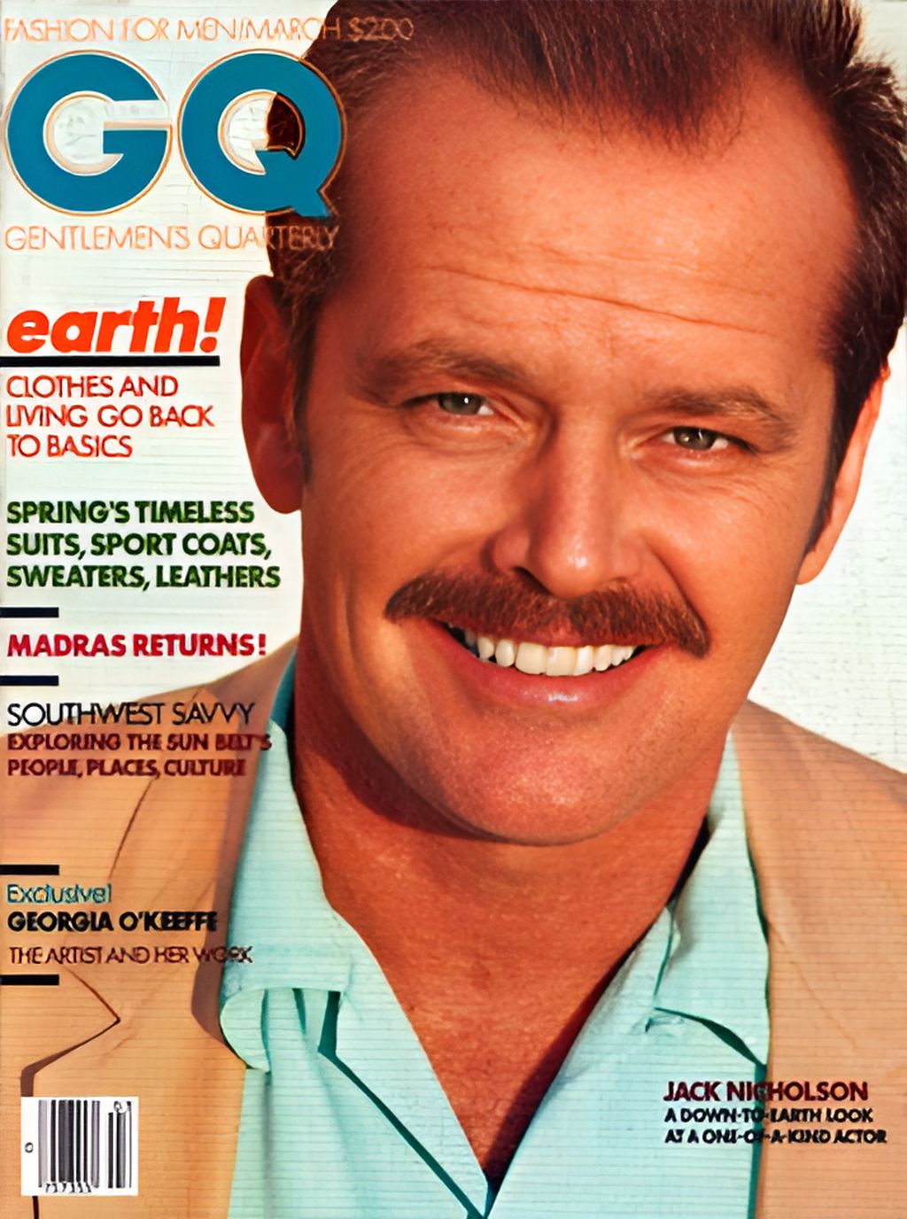 GENTLEMENS QUARTERLY magazine side cover March 1981