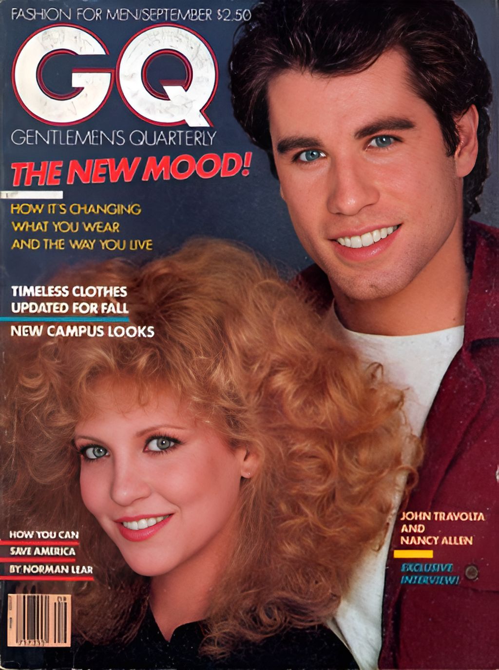 GENTLEMENS QUARTERLY magazine side cover September 1981