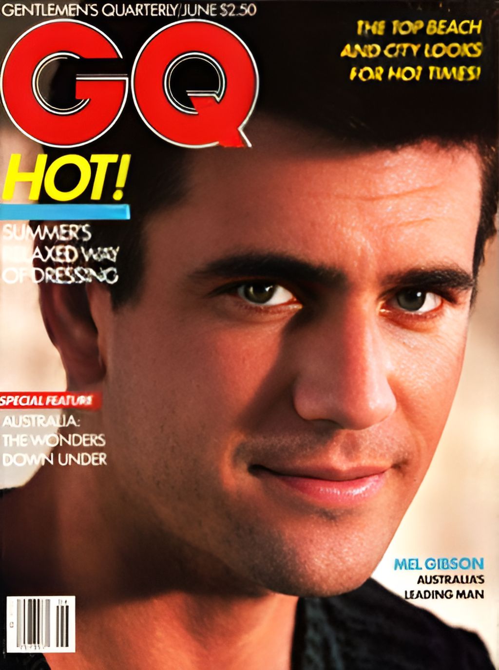 GENTLEMENS QUARTERLY magazine side cover June 1983