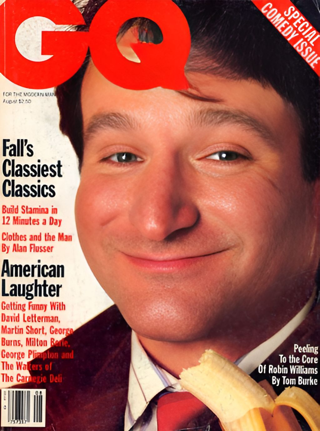 GENTLEMENS QUARTERLY magazine side cover August 1985