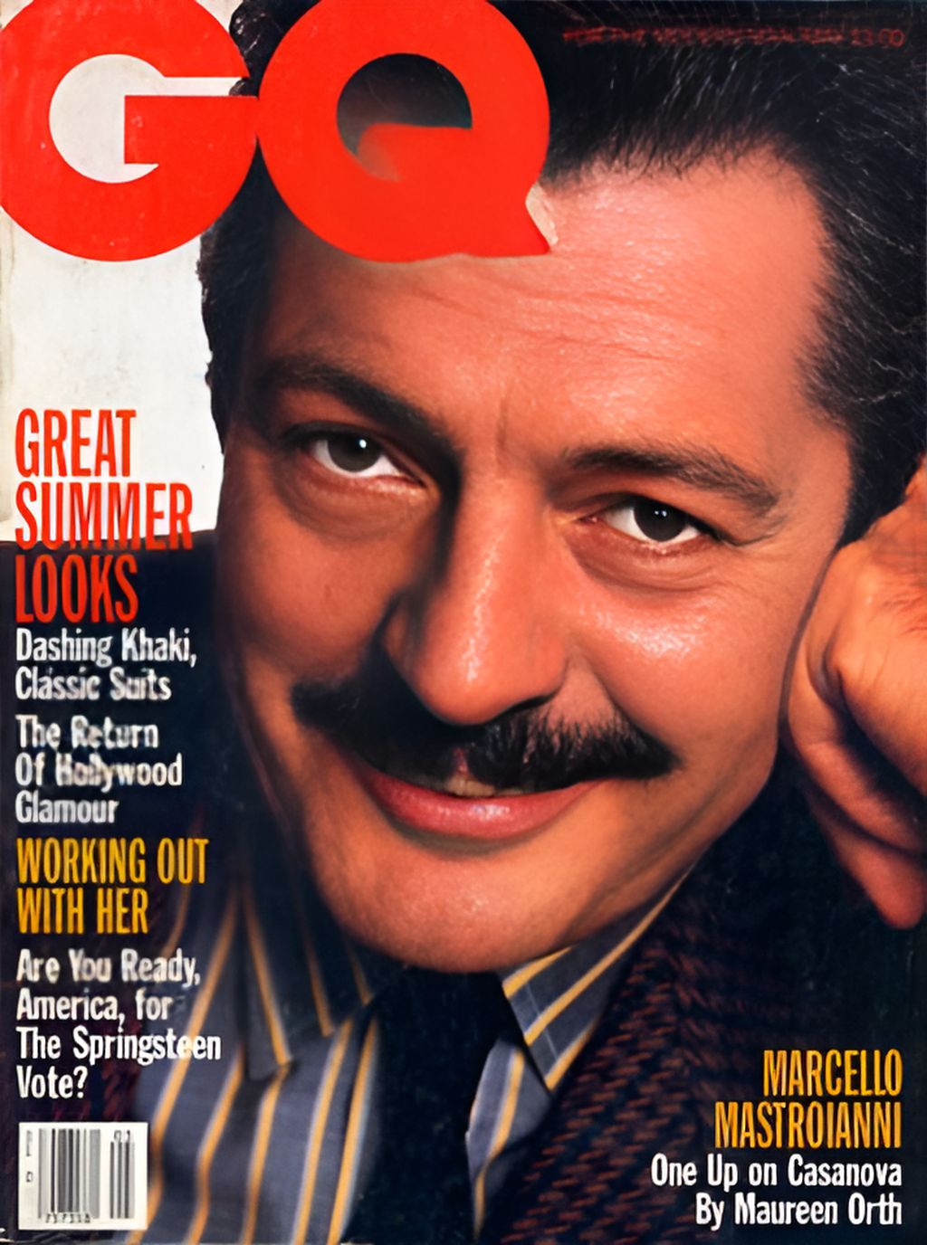 GENTLEMENS QUARTERLY magazine side cover May 1986