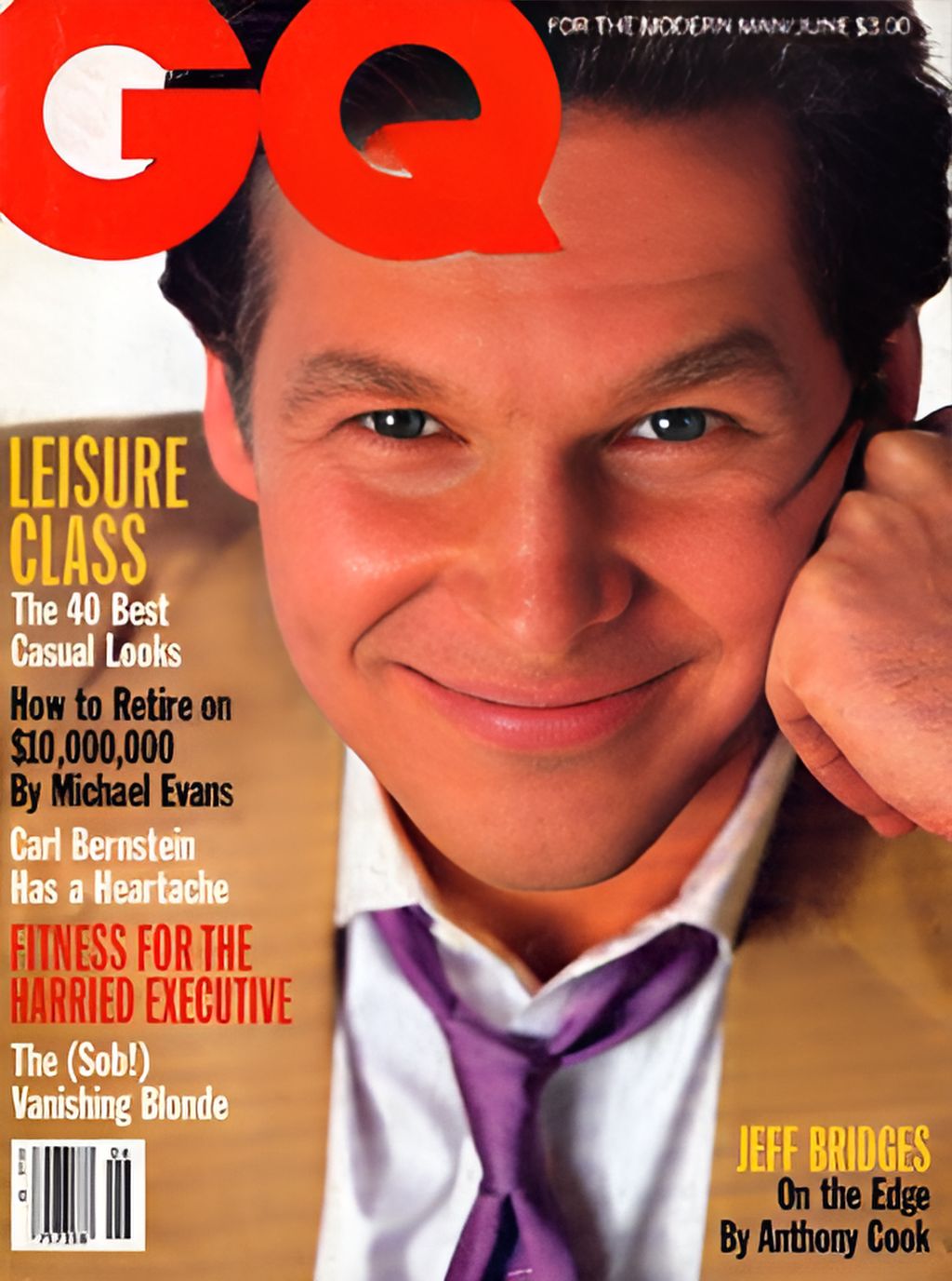 GENTLEMENS QUARTERLY magazine side cover June 1986