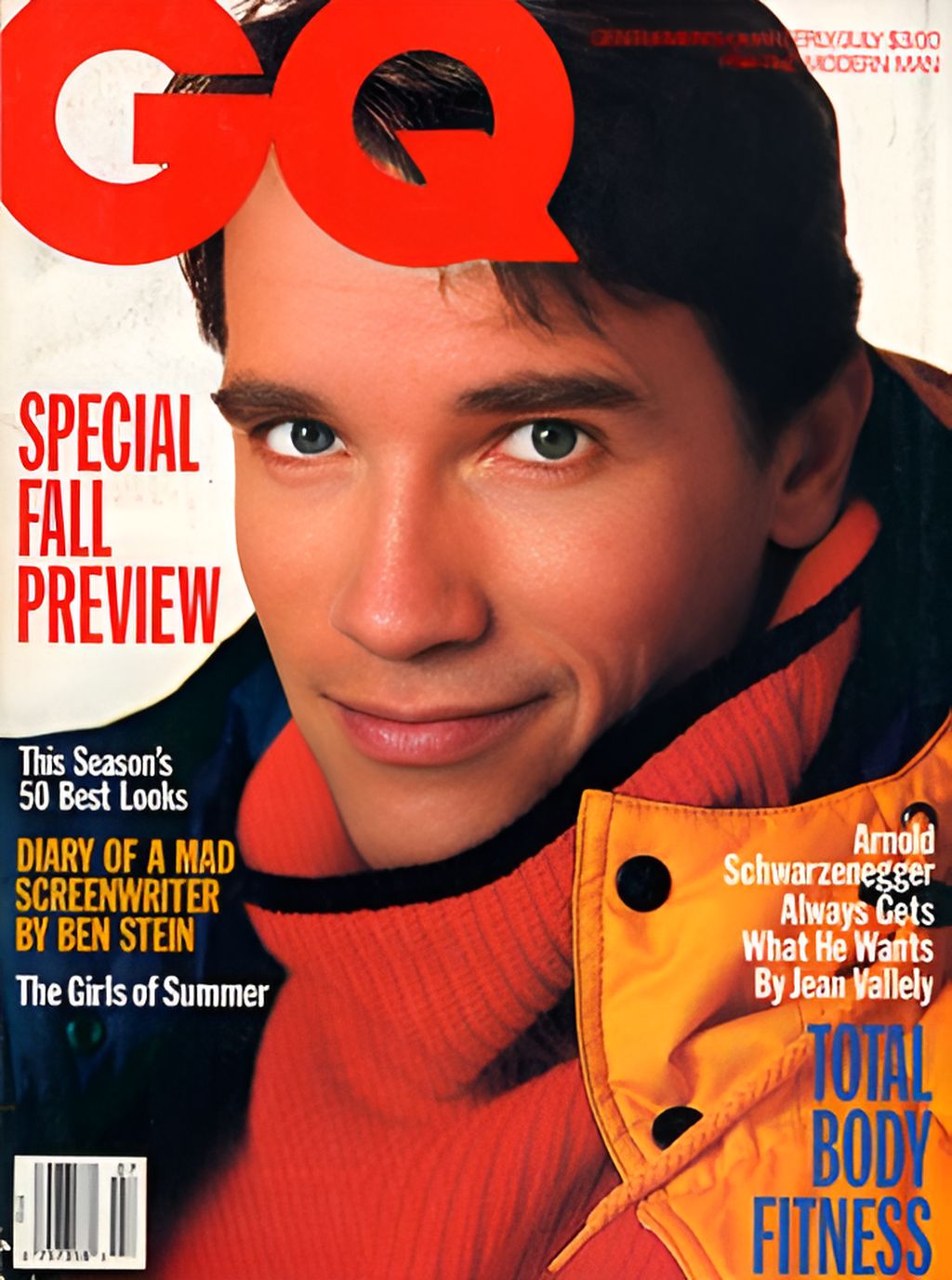 GENTLEMENS QUARTERLY magazine side cover July 1986