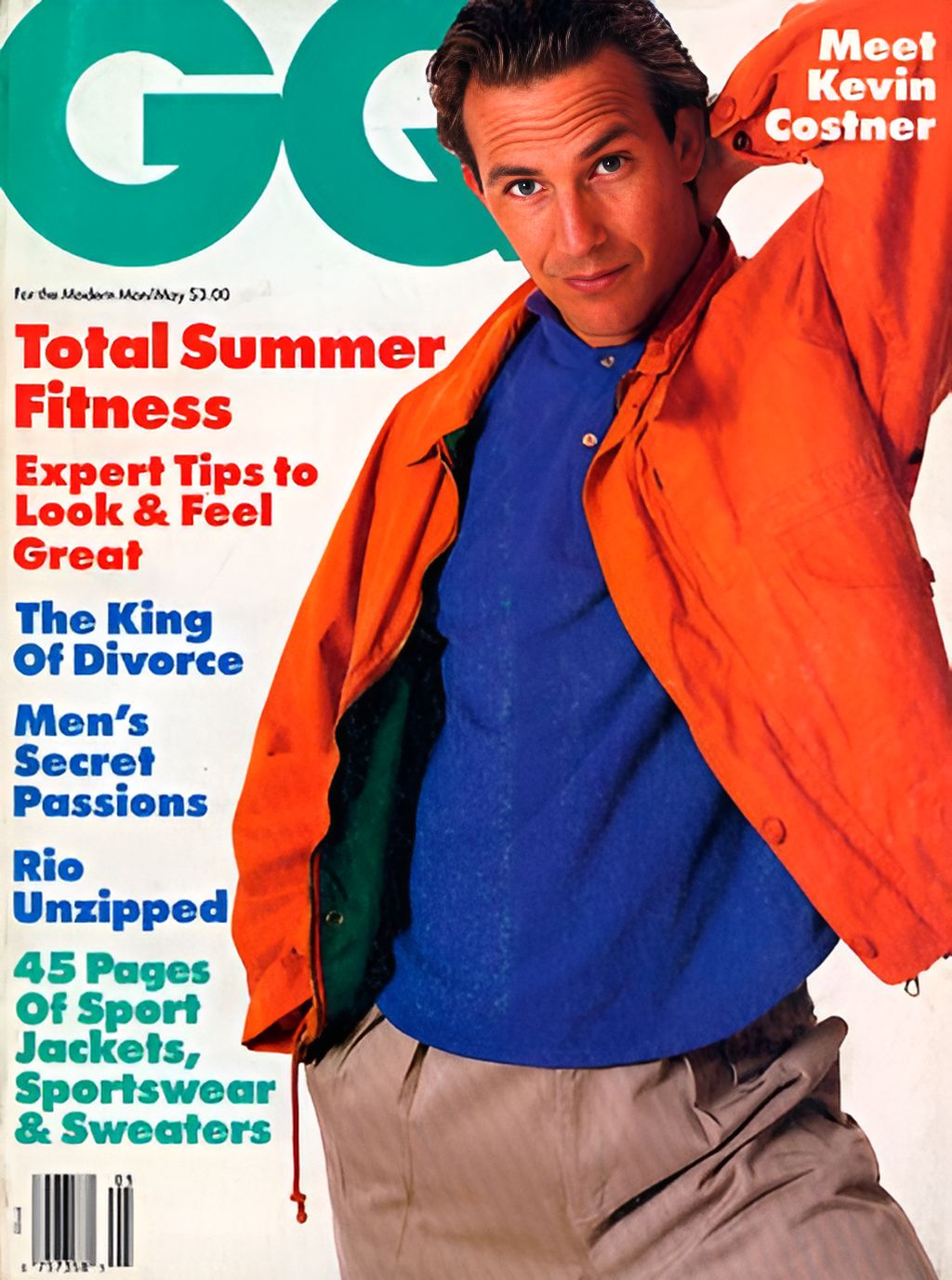 GENTLEMENS QUARTERLY magazine side cover May 1987
