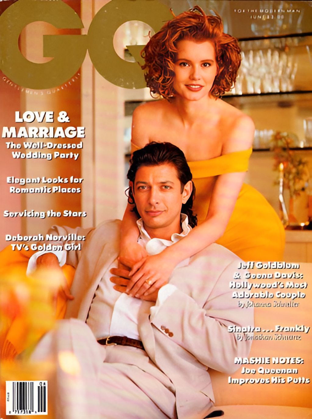 GENTLEMENS QUARTERLY magazine side cover June 1989